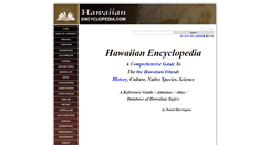 Desktop Screenshot of hawaiianencyclopedia.com